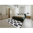 thumbnail image 4 of Ahgly Company Indoor Square Patterned Iridium Black Area Rugs, 6' Square, 4 of 6