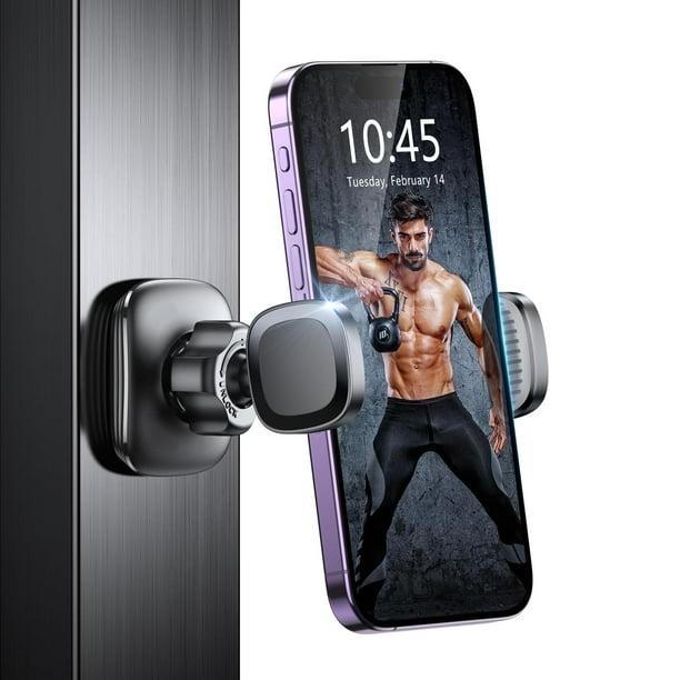 Soporte magnético para teléfono iBytoc para gimnasio, giratorio 360°, 4,7 a 7 pulgadas