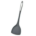 thumbnail image 2 of 15" Wide Silicone Wok Spatula - Heat-Resistant Cooking Utensil for Stir Fry/Non-Stick Pans For Sturdy Core & Flexible Edge - Grey, 2 of 9