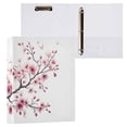 thumbnail image 3 of Pink Cherry Branch Hardcover 3 Ring Binder 1.5 inch Round Rings with Interior Pockets Binders Organizer Office School 2 Pack, 3 of 9