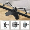 thumbnail image 6 of Dual Monitor Stand for Two 13-32 inch Flat Curved LCD Screens with Swivel, Tilt, Rotation & Height Adjustable Free Standing, Black, 6 of 7