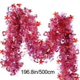 thumbnail image 3 of OAVQHLG3B 16.4 Feet Heart Tinsel Garland Valentines Day Metallic Tinsel Twist Garland Red and Pink Valentines Tree Decoration Shiny Hanging Decor for Wreath Wedding Party Supplies, 3 of 9
