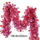 thumbnail image 3 of Set de decoraciones para San Valentín | Serpentinas de cinta, guirnaldas en forma de corazón, plástico, rosa vino, 196,8x3,5 pulgadas | Fondo de fiesta navideña, fácil almacenamiento, exposición en, 3 of 9