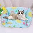 thumbnail image 4 of Summer Pet Self Cooling Mat Dog Bed for Small Dogs, Durable Dog Cat Sofa Bed,Sleeping Cozy Cool Chinlon Puppy Bed Cat Beds with Non-Slip Bottom - Style:Style 2, 4 of 5