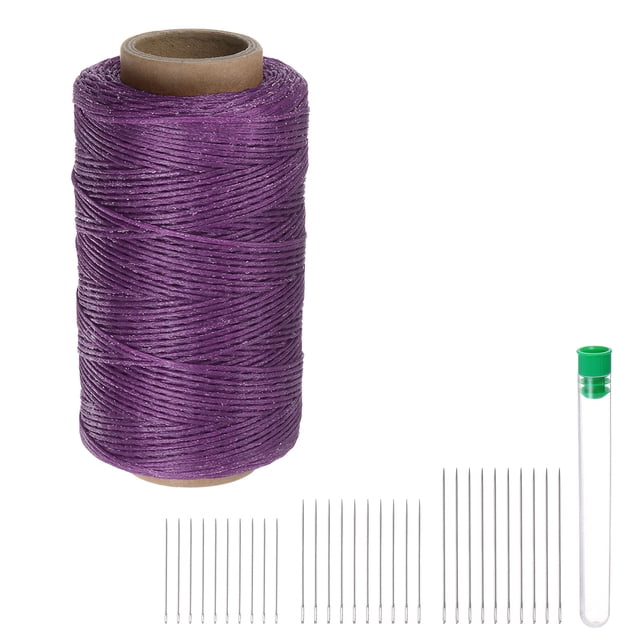 Unique Bargains Upholstery Sewing Thread 260m Polyester with 30pcs Needles, Deep Purple