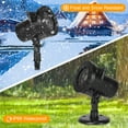 thumbnail image 2 of Eurhowing Outdoor Christmas LED Light Projector, 180° Rotating Snowflake Lights, IP65 Waterproof Projector Light for Yard Garden House Holiday Decor, 2 Pcs, 2 of 7