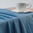 thumbnail image 5 of Barossa Design Voile Sheer Window Curtain Rod Pocket Drapes 2 Panels -52" x 84", Blue, 5 of 6