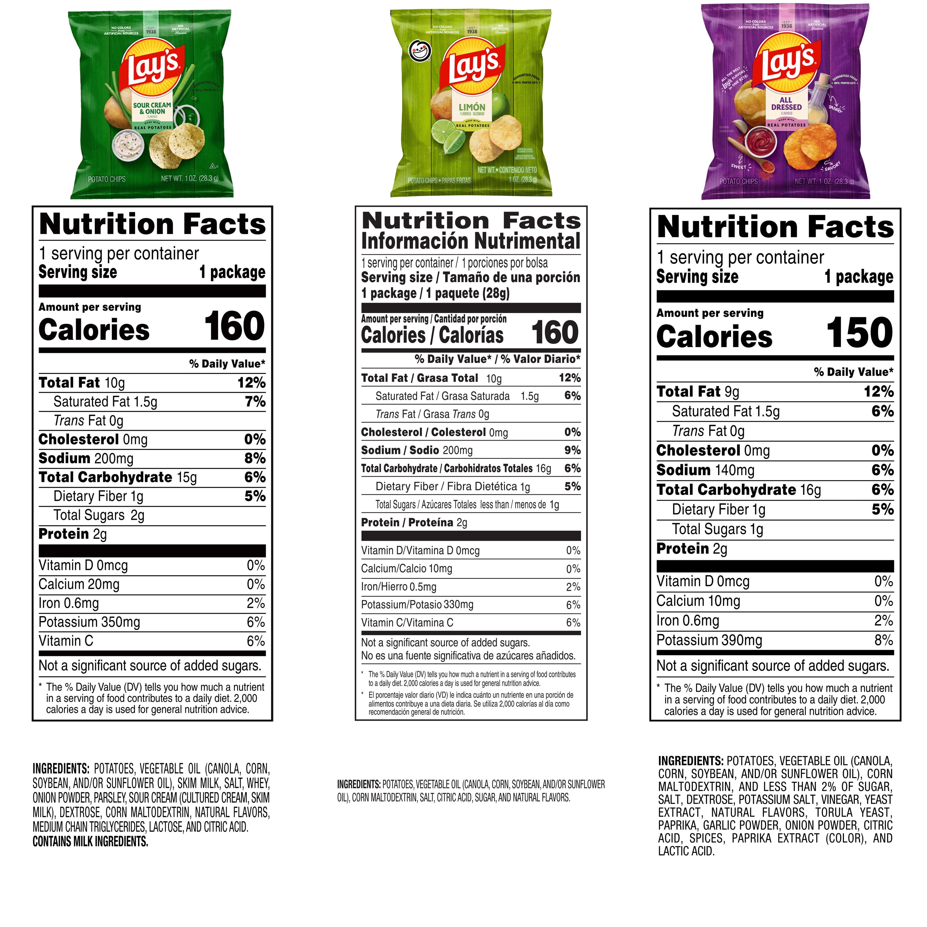 Lay's Lover's Potato Chips Variety pack of Chips (Pack of 21)