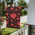 thumbnail image 4 of XMXY Poker Hearts Valentine Pink Garden Flags Double Sided,Farmhouse Holiday Yard Outdoor Sign Decor Flag 12.5"x18", 4 of 8