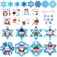 thumbnail image 1 of Set de adornos de copos de nieve para invierno, 123 unidades, BeYuMi, de Art Craft Kit, 1 of 6
