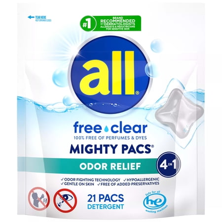 All Mighty Pacs Free Clear Odor 21ct