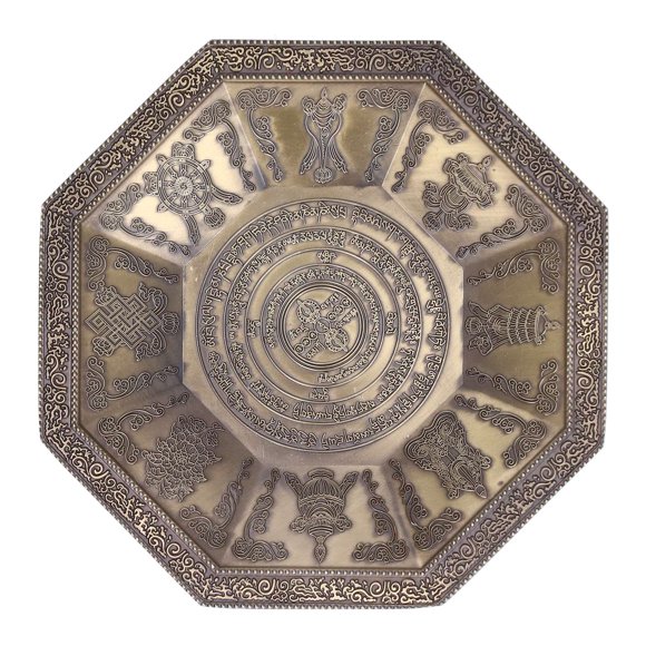 Plat de Sacrificiel, Accessoire de Temple Unique et Exquis pour la Maison pour la Famille Cyan