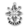 thumbnail image 1 of Sterling Silver 16" 1mm Box Chain Four Doves In Star Shape Peace Pendant Necklace, 1 of 2