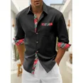 thumbnail image 1 of Camisa informal de manga larga con solapa y bolsillo de parche para hombre nueva de 2024, camisa hawaiana Tiki Vaion, camisa diseñada por diseñador S-6XL, 1 of 6