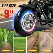 Oryxearth OM-40 Mini Gas Bike for Teens, Off-Road Dirt Bike, Gas Powered 4-Stroke Pocket Bike, Easy Assembly, Black