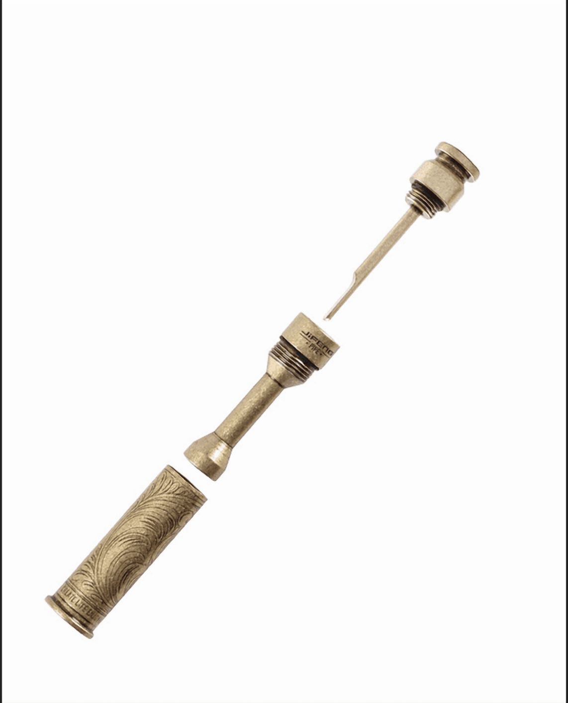 New Pure Brass Tobacco Pipe Tampered Cigar Needle Dredged Pipe Cleaning Tool -