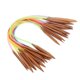 thumbnail image 2 of Multicolor Plastic Pipe Carbonized Double Annular Bamboo Sweater Needles(60 cm/23.6 in), 2 of 3