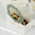 thumbnail image 2 of Efavormart 25 Pack White Love Wreath Party Favor Gift Boxes With Ribbon, Thank You Candy Treat Boxes - 6"x3"x7", 2 of 5