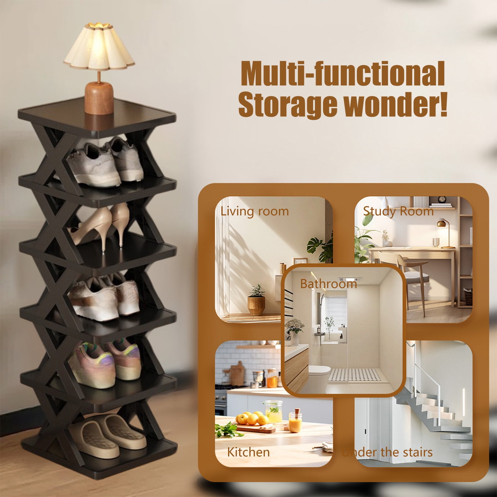 Rack YZEGDCH Shoe Rack Long Shoe Shelf Storage Small Shoe Organizer for Front Door, Super Durable