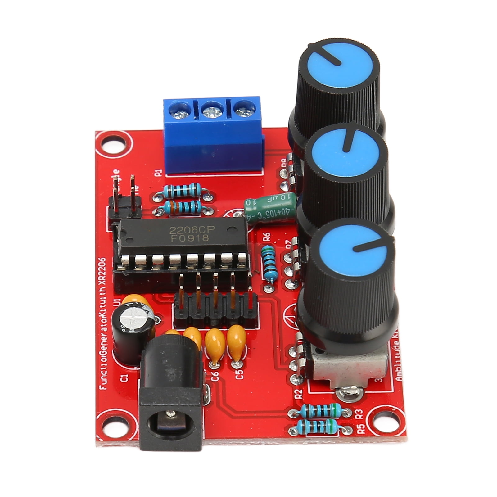 Kit Générateur De Signaux XR2206 DIY - Sorties Sinus, Carrée, Triangulaire De 1 Hz à 1 MHz - Alimentation 9-12V - 3