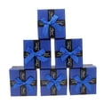 thumbnail image 4 of 6pcs Caja De Cartón Con Almohadilla De Extraíble Organicador Para Joyas Pendientes Anillos Azul oscuro, 4 of 8