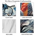 thumbnail image 4 of luoweisi Men's Beach Shorts Quick Dry Swim Trunks with Mesh Lining Wolf M, 4 of 5