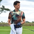 thumbnail image 3 of Fotbe Cute Flower Chihuahua Puppy Camiseta Polo de Golf para Hombre con Estampado – Camisa Deportiva Transpirable con Cuello Abotonado-Large, 3 of 6