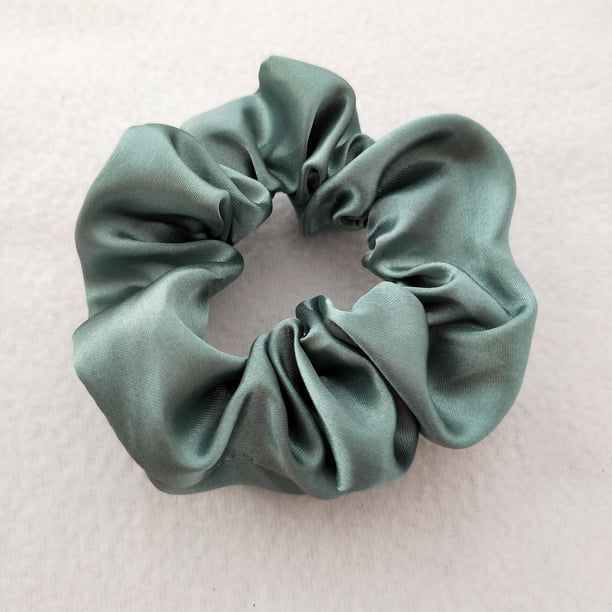 Anillo para el cabello de satén de 60 colores de color sólido Anillo para el cabello de satén de 204 colores Anillo para el cabello de intestino grueso Flor