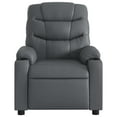 thumbnail image 5 of vidaXL Fauteuil Inclinable de Massage en Similicuir Gris, 5 of 5