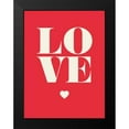 thumbnail image 2 of GraphINC 19x24 Black Modern Framed Museum Art Print Titled - Love, 2 of 5