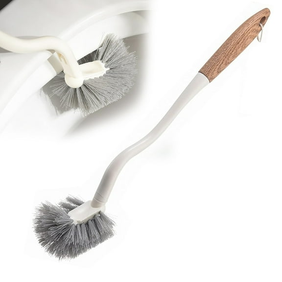 Toilet Bowl Cleaner Clearancce! Toilet Bowl Cleaner Brush, Curved Handle Toilet Bowl Brush Wc Cleaning Wall Hangable Handle Quick Drying Soft Bristle Cleaner
