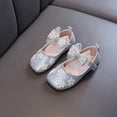 thumbnail image 4 of breaise Kids Toddler Girls Rhinestones Dress Shoes Baby Flat Bottom Princess Sandals Flower Wedding Party Shoes, 4 of 8