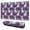 Purple French Bulldog, variant on Long Mouse Pads for Desk,Shih Tzu Dog and Flower Floral Desk Mats on Top Of Desks, Desk Mouse Pad Extra Large with 3mm Non-Slip Base and Stitched Edge for Gaming,Office,Work,Home 31.5"x11.8"