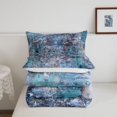 thumbnail image 5 of Homewish Blue Watercolor Gradient Twin Comforter Sets,Geometric Abstract Bedding Set,Reversible,2-Piece,1 Comforter and 1 Pillowcase, 5 of 7