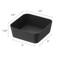 thumbnail image 7 of Yamazaki Home Vanity Tray - Flat - Two Sizes, Black, Steel, 3.5" x 3.5", No Assembly, 7 of 7