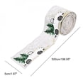 thumbnail image 5 of [BIG CLEARANCE]Classic Christmas Holiday DIY Fabric Swirl Ribbon Burlap Ribbon With Wired Edge Gift Wrapping Christmas Tree Ribbon Wreath Bows Trims Decorations, 5 of 6