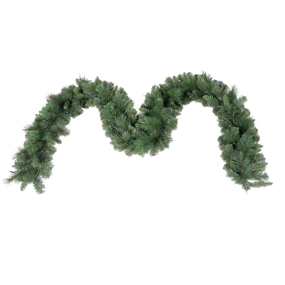 Bringstar 9ft Green Christmas Garland, Unlit Artificial Holiday Garland with 200 Pine Needles & PVC Branch Tips