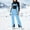 Blue, variant on Women Baggy Ski Pants Men Snow Bibs Snowboard Overall Insulated Windproof Waterproof for Winter Outdoor Sports