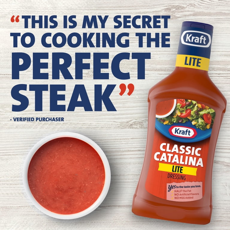 kraft classic catalina salad dressing 16 fl oz bottle Kraft Classic Catalina Lite Dressing, 16 fl oz Bottle