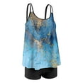thumbnail image 4 of Women Plus Size Bathing Suits Paisley Print Two Piece Swimsuit Tankini Swimwear, 4 of 7