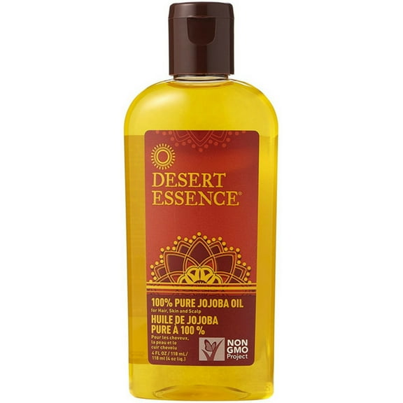 Desert Essence 100% Pure Jojoba Oil 4 oz (Pack of 3)