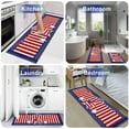 thumbnail image 6 of Runner Rug, Independence Day Flag Stars American Flag Red Stripe 4th of July,Soft Non Slip Entry Mat Washable Kitchen Area Carpet for Bathroom,Bedroom,Living Room,1 Piece, 15.7x47.2 Inch, 6 of 6