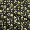 thumbnail image 1 of oneOone Polyester Spandex Black Fabric Florals Dress Material Fabric Print Fabric By The Yard 56 Inch Wide, 1 of 4