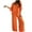 Orange, variant on WRKEKC Women Outfits Sets, Womens Sets 2 Piece Outfits, Ladies' Casual Summer Trendy Solid Color Short Sleeve Tops and Loose Wide Leg Pants Trousers Two-Piece Suits