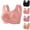Pink, variant on Wireless Bras for Women - Solid Color V Neck Pullover Bra, Nylon & Spandex Everyday Base Layer