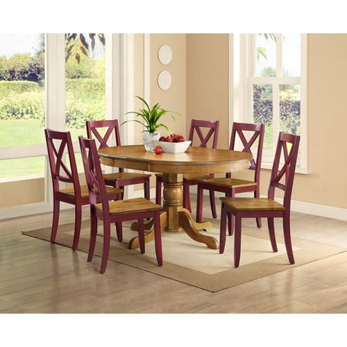 better homes and gardens bankston 7 piece dining set honey