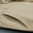 thumbnail image 4 of MIUOWANP Summer Men's Cotton Loose Fit Cargo Shorts with Multi Pocket Solid Color Outdoor Sport Versatile Half Pants Size L(6)Khaki, 4 of 9