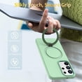 thumbnail image 2 of Para Samsung Galaxy S26 Ultra 5G Case (Compatible With MagSafe) With Invisible Magnetic O-Ring Stand Military-Grade Shockproof Phone Case,Green,For Galaxy S26 Ultra 5G, 2 of 7