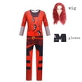 thumbnail image 5 of Disfraz de Halloween para niñas The Rise of Red, mono + peluca, disfraz de Cosplay de D-Descendants 4 Red y Chloe, traje de fiesta para niños, 5 of 5