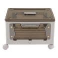 thumbnail image 1 of Storage Bins With Wheels, Stackable Storage Boxes With Lids Folding Storage Containers Organizer For Bedroom Living Room Kitchen Study Office, 1 of 8